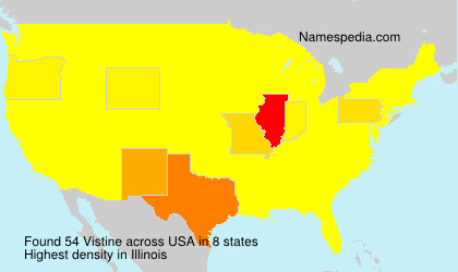 Surname Vistine in USA Surname Vistine in USA