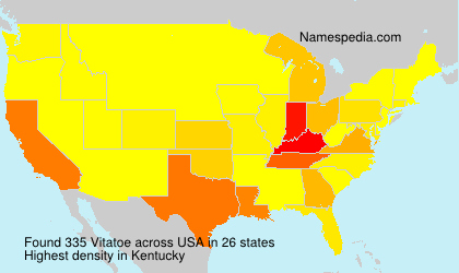 Surname Vitatoe in USA Surname Vitatoe in USA