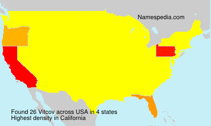 Surname Vitcov in USA