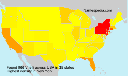 Surname Vitelli in USA Surname Vitelli in USA