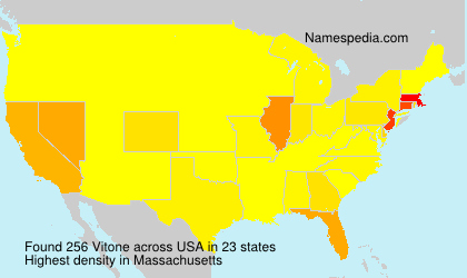 Surname Vitone in USA Surname Vitone in USA