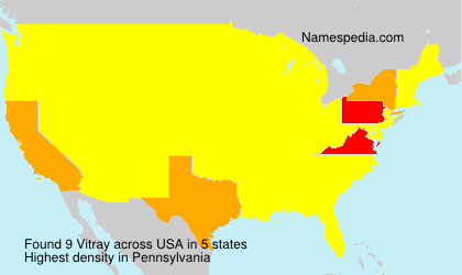 Surname Vitray in USA Surname Vitray in USA