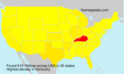 Surname Vittitow in USA Surname Vittitow in USA