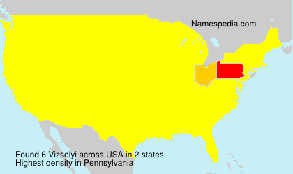 Surname Vizsolyi in USA Surname Vizsolyi in USA
