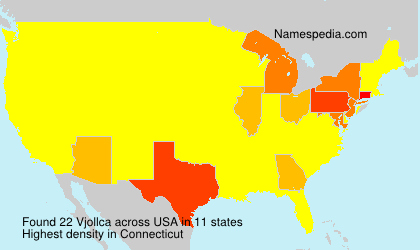 Surname Vjollca in USA Surname Vjollca in USA