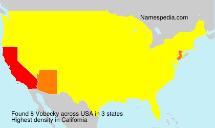 Surname Vobecky in USA Surname Vobecky in USA