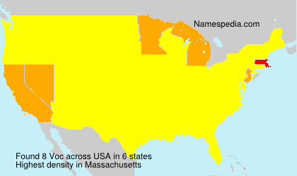 Surname Voc in USA Surname Voc in USA