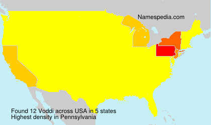 Surname Voddi in USA Surname Voddi in USA