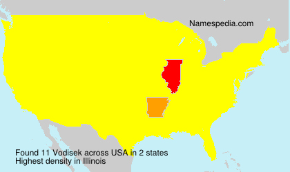 Surname Vodisek in USA Surname Vodisek in USA