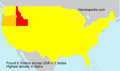 Surname Vodros in USA Surname Vodros in USA