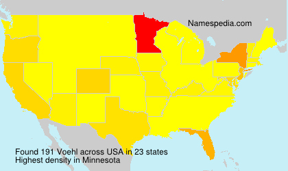 Surname Voehl in USA Surname Voehl in USA