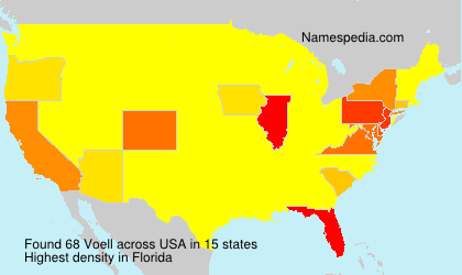 Surname Voell in USA Surname Voell in USA