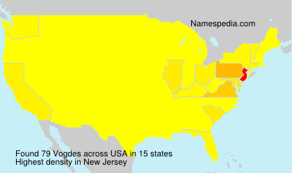 Surname Vogdes in USA Surname Vogdes in USA