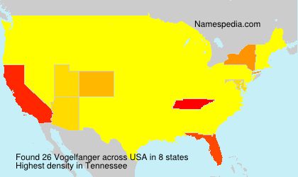 Surname Vogelfanger in USA