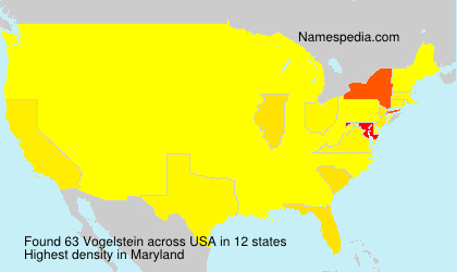 Surname Vogelstein in USA Surname Vogelstein in USA