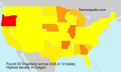 Surname Vogeltanz in USA