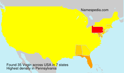 Surname Vogin in USA Surname Vogin in USA