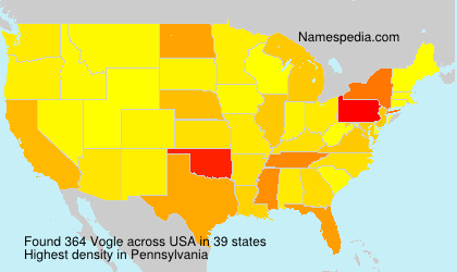 Surname Vogle in USA Surname Vogle in USA