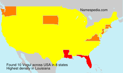 Surname Vogul in USA Surname Vogul in USA