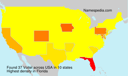 Surname Voitel in USA Surname Voitel in USA