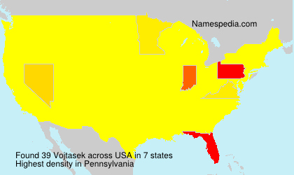 Surname Vojtasek in USA Surname Vojtasek in USA