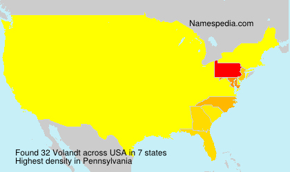 Surname Volandt in USA Surname Volandt in USA