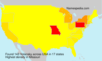 Surname Volansky in USA Surname Volansky in USA