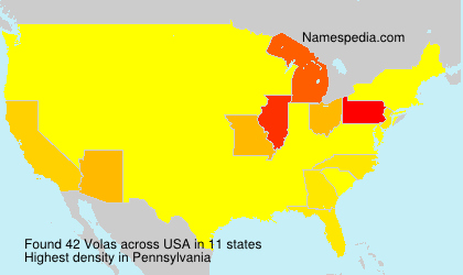 Surname Volas in USA Surname Volas in USA
