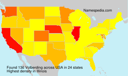 Surname Volberding in USA Surname Volberding in USA