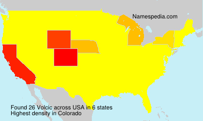 Surname Volcic in USA Surname Volcic in USA