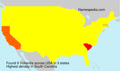 Surname Volianitis in USA Surname Volianitis in USA