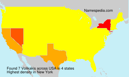 Surname Volikakis in USA Surname Volikakis in USA