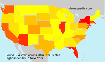 Surname Volin in USA Surname Volin in USA
