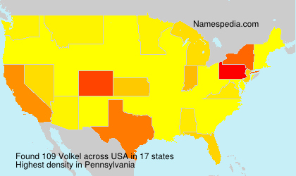 Surname Volkel in USA Surname Volkel in USA