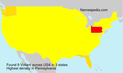 Surname Vollant in USA Surname Vollant in USA