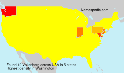 Surname Vollenberg in USA Surname Vollenberg in USA