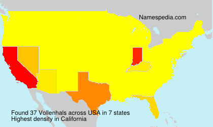 Surname Vollenhals in USA Surname Vollenhals in USA