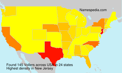 Surname Vollers in USA Surname Vollers in USA