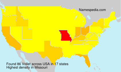 Surname Vollet in USA Surname Vollet in USA