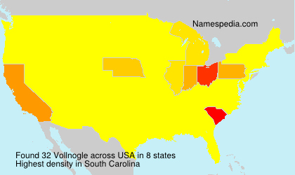 Surname Vollnogle in USA Surname Vollnogle in USA