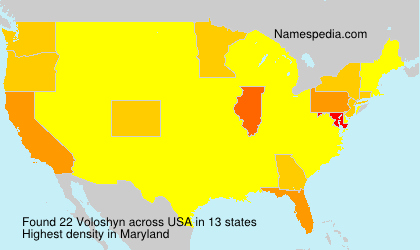Surname Voloshyn in USA Surname Voloshyn in USA