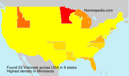 Surname Volovsek in USA Surname Volovsek in USA