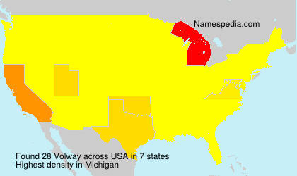 Surname Volway in USA Surname Volway in USA
