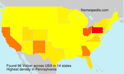 Surname Volzer in USA Surname Volzer in USA