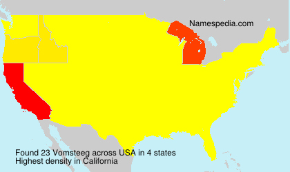 Surname Vomsteeg in USA Surname Vomsteeg in USA