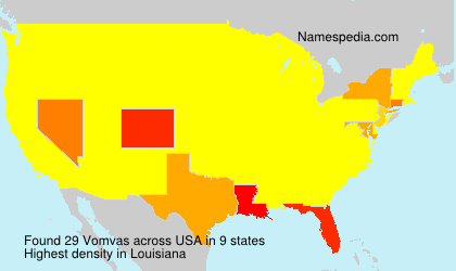 Surname Vomvas in USA Surname Vomvas in USA