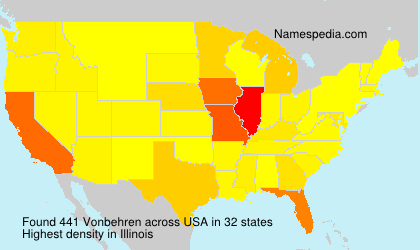 Surname Vonbehren in USA Surname Vonbehren in USA