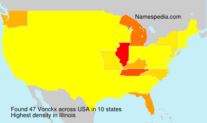 Surname Vonckx in USA Surname Vonckx in USA