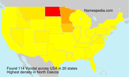 Surname Vondal in USA Surname Vondal in USA
