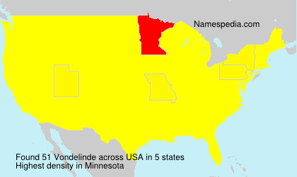 Surname Vondelinde in USA Surname Vondelinde in USA